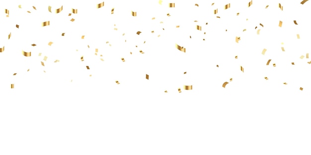 Vector gouden confetti achtergrond voor festival decoratie vector illustratie