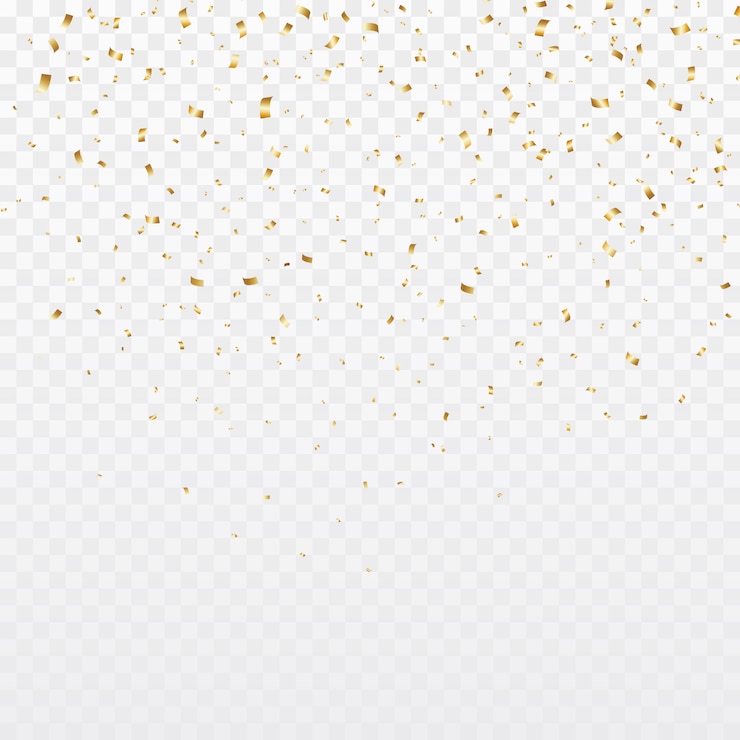 Vector gouden confetti achtergrond