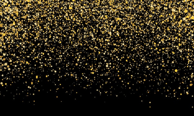 Gouden confetti. Gouden abstracte deeltjes.