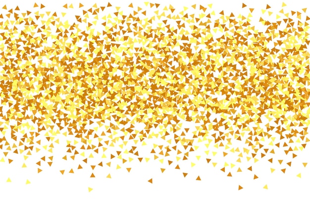 Gouden confetti op rood geïsoleerd gouden stofdeeltjes folie rand geometrische verjaardag achtergrond F