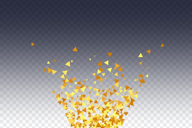 Gouden confetti op rood. Geïsoleerde gouden stofdeeltjes. Foil Border. Geometrische verjaardag achtergrond. Vloeibare verjaardagskaart. Willekeurige bruid achtergrond. Vector Ronde Bokeh. Abstract Iridescente achtergrond.