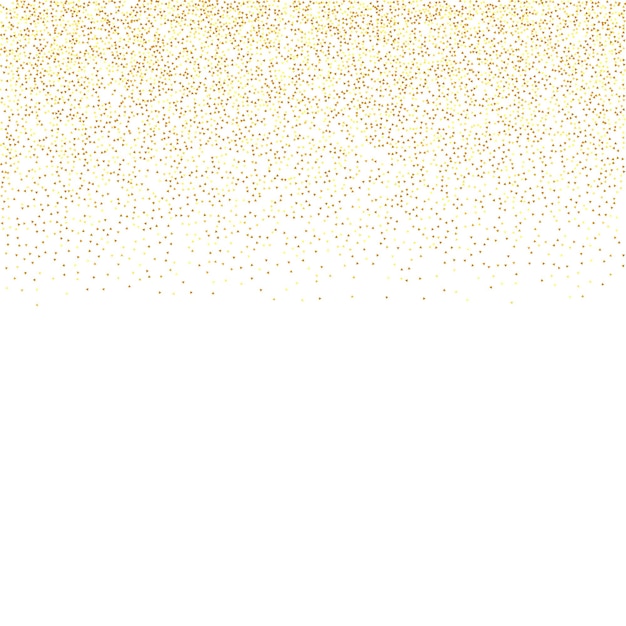 Gouden confetti op rood. Geïsoleerde Gouden Stofdeeltjes. Vector Ronde Bokeh. Abstracte iriserende achtergrond. Folie Rand. Geometrische jubileumachtergrond. Vloeiende verjaardagskaart. Willekeurige bruids achtergrond.