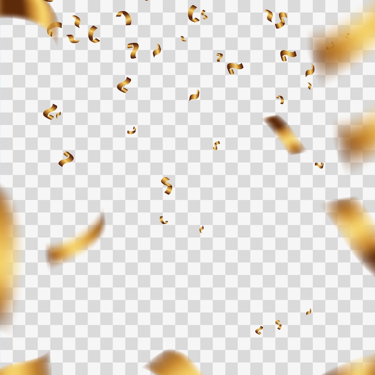 Vector gouden confetti-viering