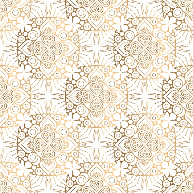 gouden decoratief mandala-patroon