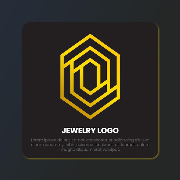 Gouden diamanten sieraden luxe logo ontwerp