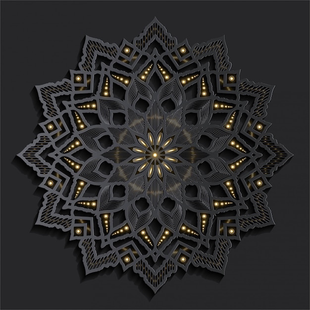 Gouden effect luxe mandala