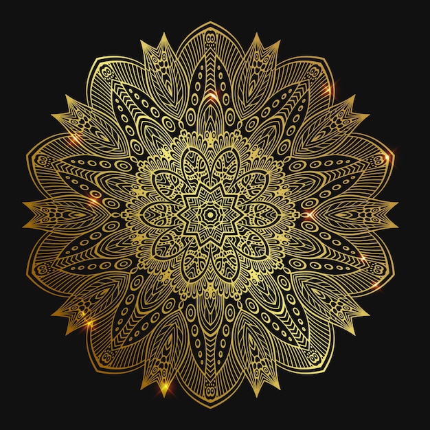 Gouden elegante mandala