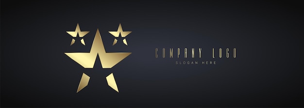 Gouden en luxe cirkels groepen Logo vector voor bedrijf op donkere achtergrond sjablonen