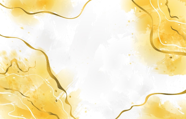 Gouden en witte waterverf achtergrond