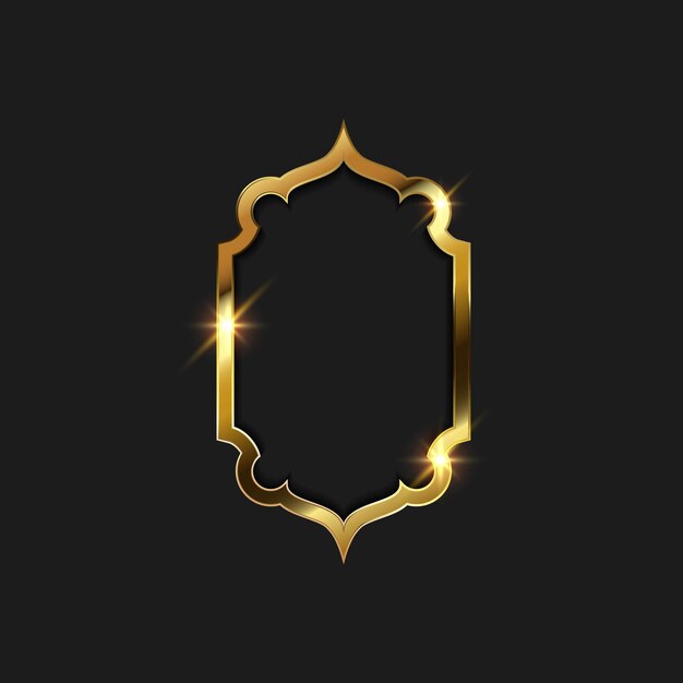 Gouden frame vector illustratie ontwerp