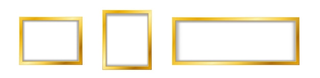 Gouden frame voor luxe decoratie met gradiënt