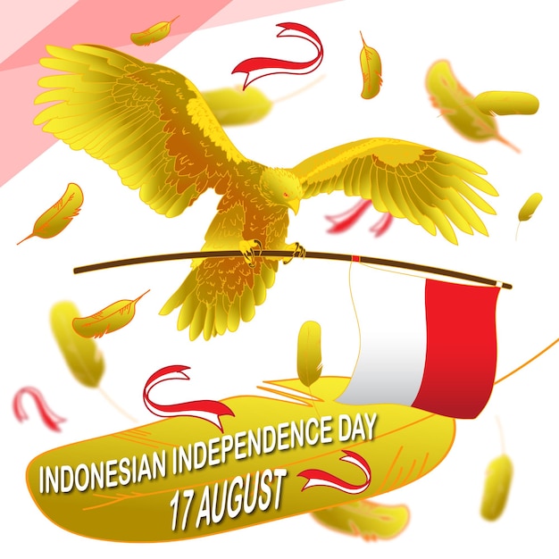 gouden garuda viert Indonesische onafhankelijkheidsdag