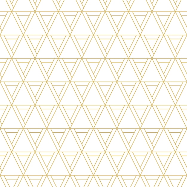 Gouden geometrische vector naadloze patronen