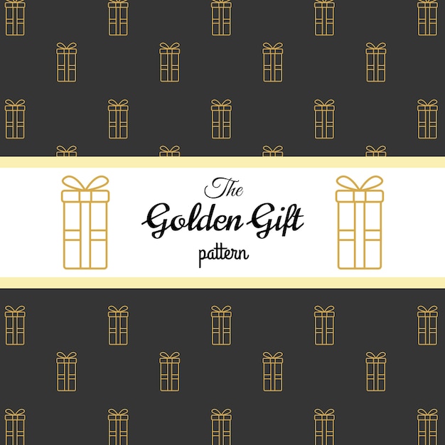 Gouden geschenkpatroon