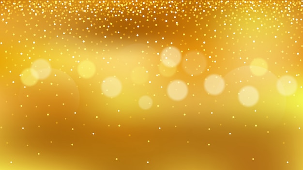 Vector gouden glitter, gouden bokeh voor viering