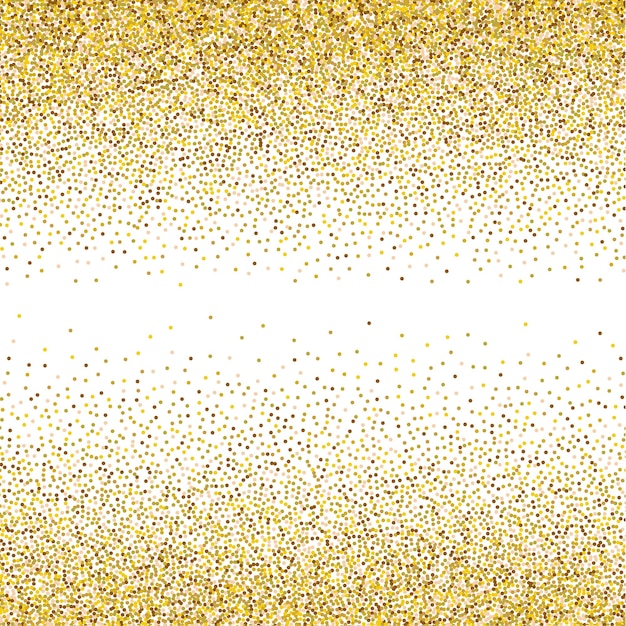 Gouden glitterachtige textuur. Vector glitter gouden achtergrond