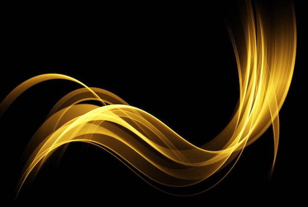 Gouden glitters op een zwarte achtergrondAbstracte gouden kleur golfstroomElement voor ontwerp