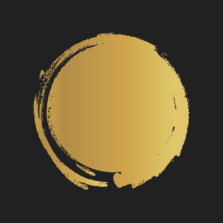 Gouden Grunge vintage geschilderde vormen. Vector illustratie.