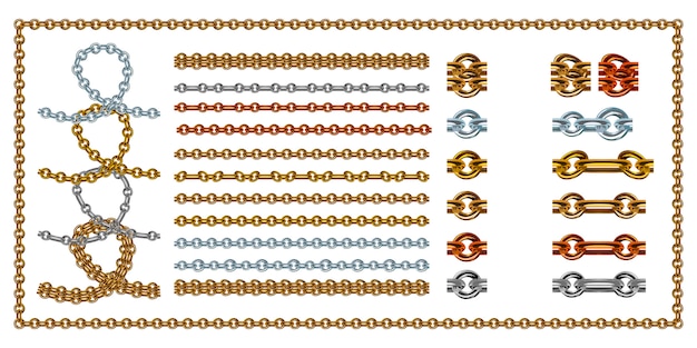 gouden kettingen met gesp.