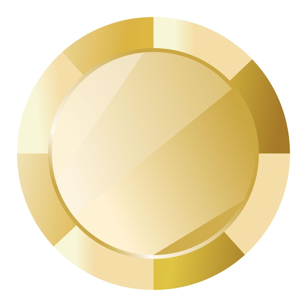 gouden kleur casino pokerchip