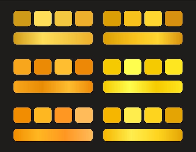 Gouden kleurenpaletten