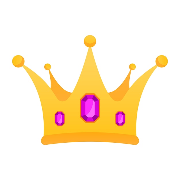 Gouden Koninklijke Kroon Vectorillustratie