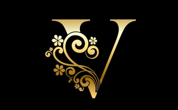 Gouden Letter V