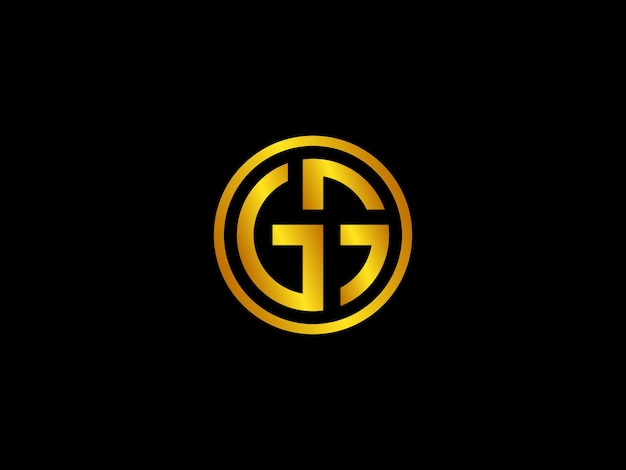 Gouden logo met de titel 'g'in a circle logo'