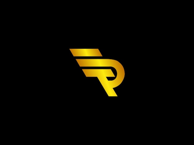 Gouden logo met de titel 'gouden logo voor pp'