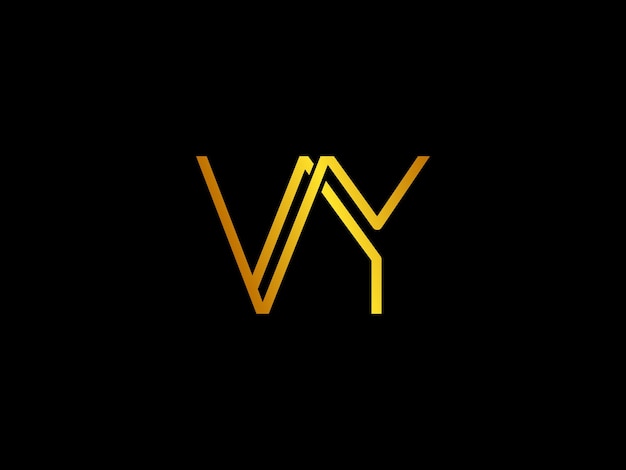 Vector gouden logo met de titel 'logo for vy'