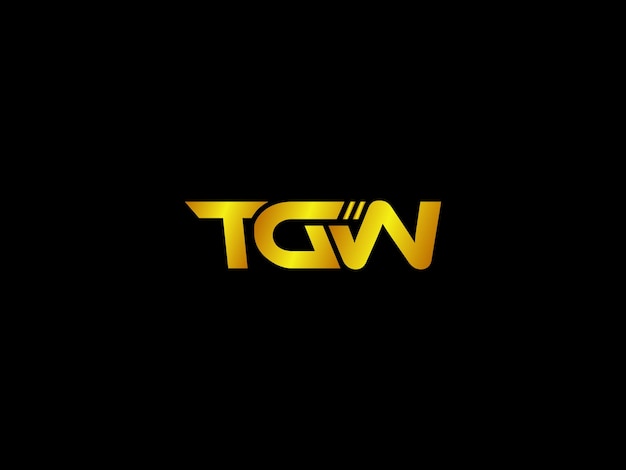 Gouden logo met de titel 'tw'