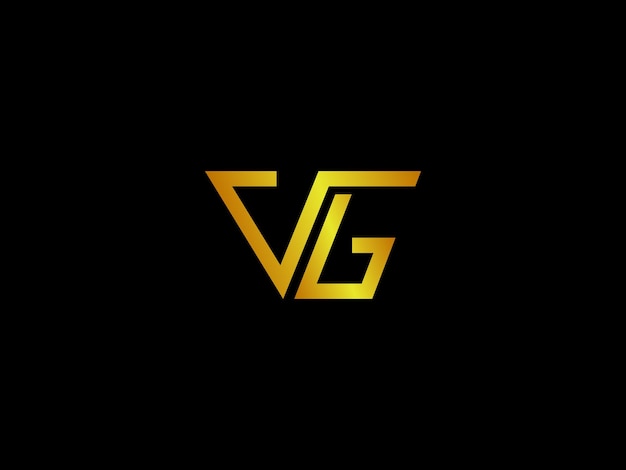 Gouden logo met de titel 'vg'