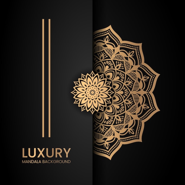 Gouden luxe achtergrond mandala