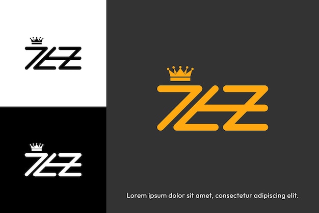 Gouden luxe elegant logo az aanvankelijk concept