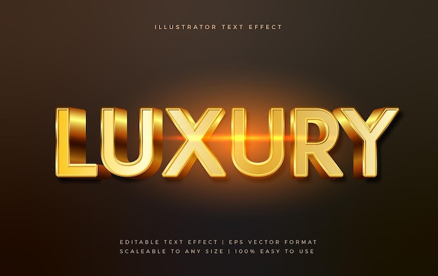 Gouden luxe glanzende tekststijl lettertype-effect