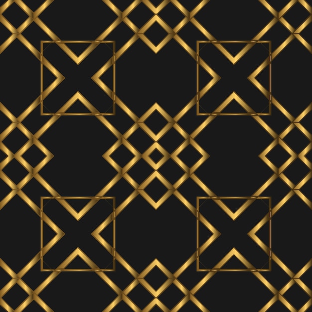 Vector gouden luxe naadloze patroon
