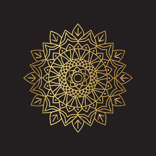 Gouden Mandala-achtergrond