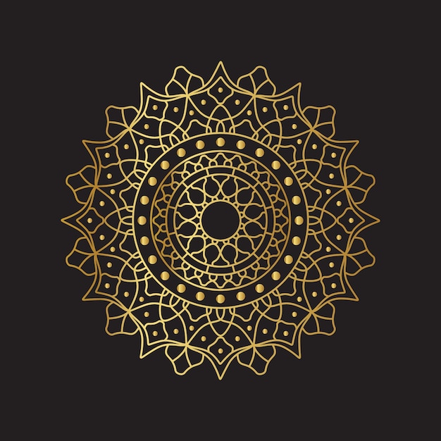 Gouden Mandala-achtergrond