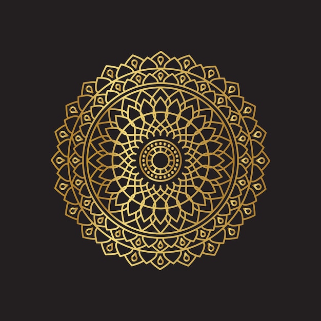 Gouden Mandala-achtergrond