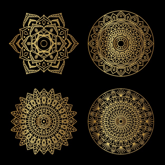 Gouden mandala design