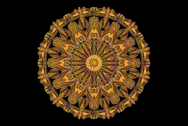 Vector gouden mandala ontwerp