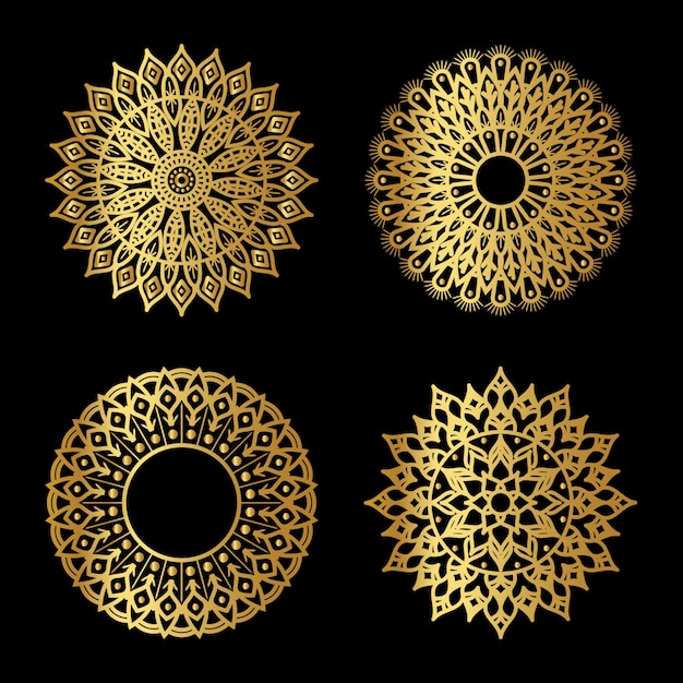 Gouden mandala set