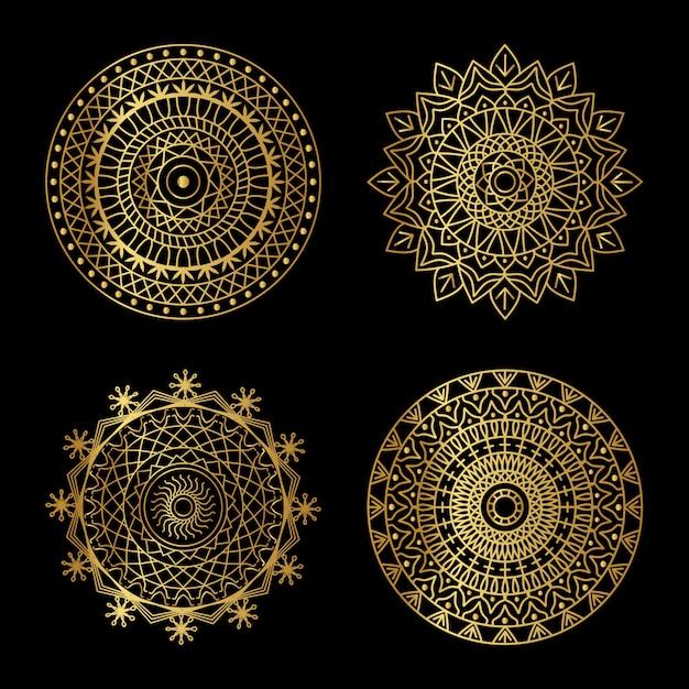 Gouden mandala set