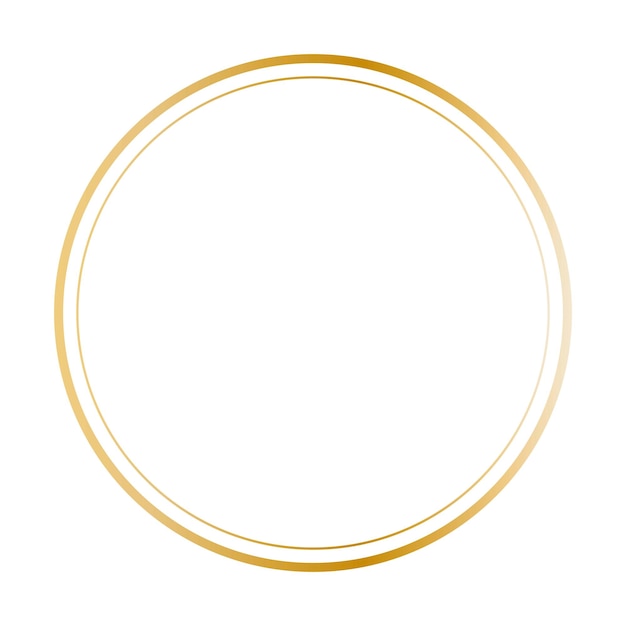 Gouden materiaal witte ronde rand