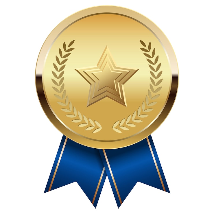 Vector gouden medaille vector clipart