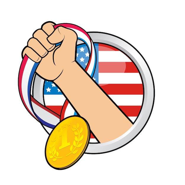 Gouden medaille voor Amerika