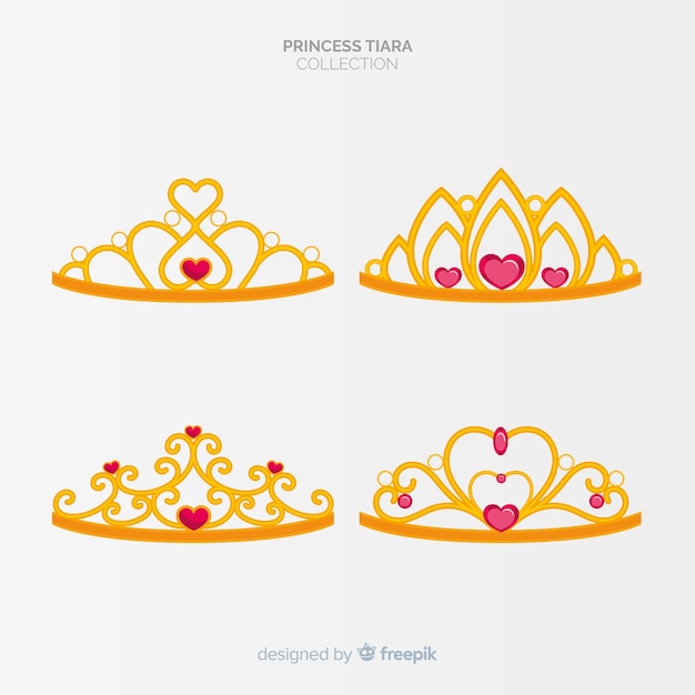 Gouden prinses tiara collectie