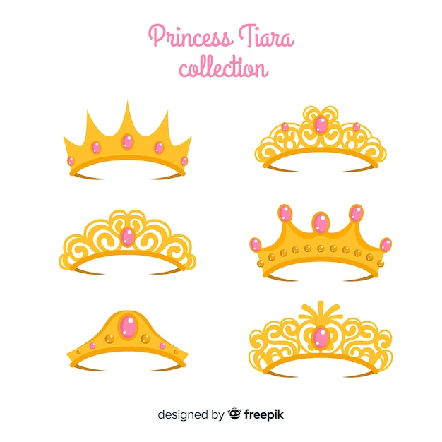 Gouden prinses tiara collectie