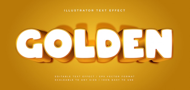 Gouden speels lettertype-effect in tekststijl