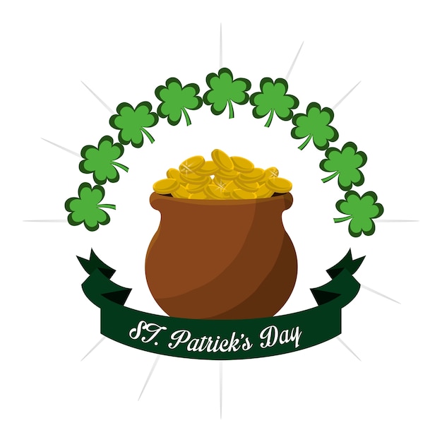 gouden st Patricks dag pictogram